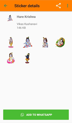 Hare Krishna Stickers for WApp Screen 3