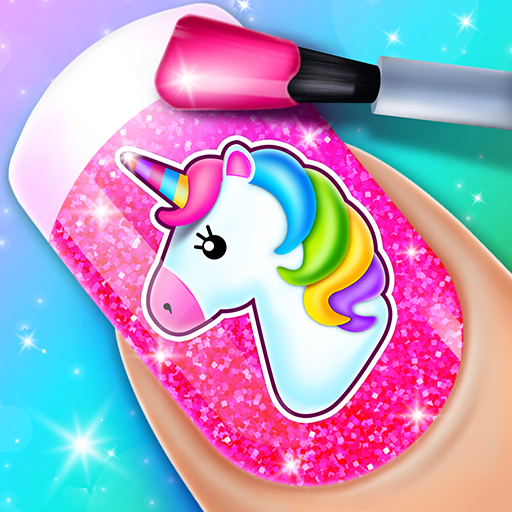 Nail Salon Unicorn Fashion Art