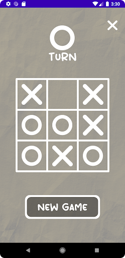 Android application TicTacToe screenshort