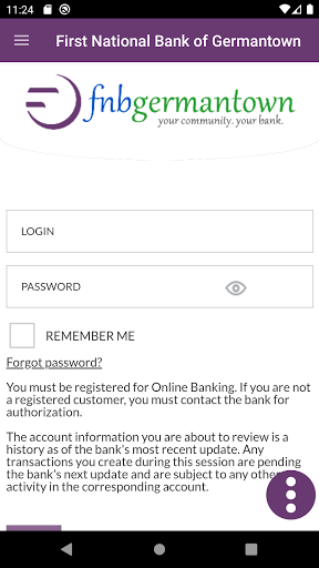 Android application FNBGermantown screenshort