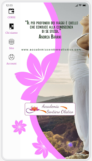 Android application Accademia Sentiero Olistico screenshort