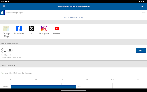 Screenshot of Coastal Electric
