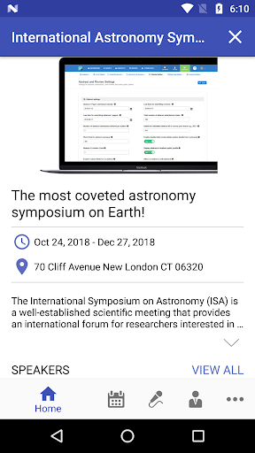 Dryfta event app Screen 2