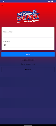 Android application Shiny Brite Car Wash screenshort