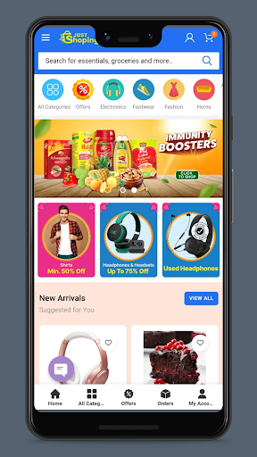 Android application JustShoping - Shopping App screenshort