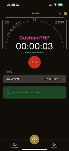 Android application Romon-Timetracker screenshort