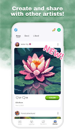 Game screenshot Pixelo - pixel art coloring mod apk