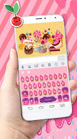 screenshot of Sweet Cupcake Keyboard Theme