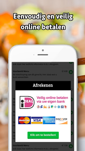 Android application Sushi and Poke Bar screenshort
