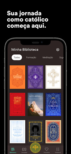 Android application Peregrino Audiolivro Católico screenshort