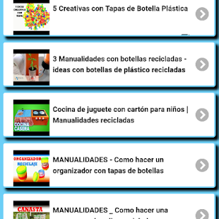 Manualidades de Reciclaje Screenshot