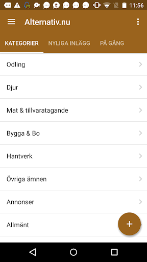 Android application Alternativ.nu screenshort