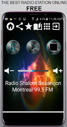 Android application Radio Shalom Besançon Montreal screenshort