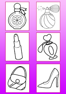 Make Up Set Coloring Pages