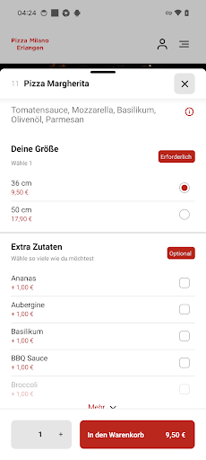 Pizza Milano Erlangen