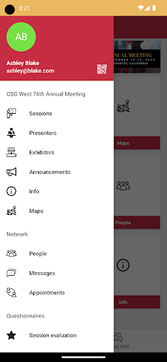 Aperçu de l'application