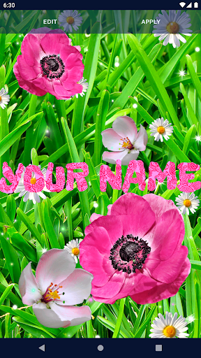 Pink Flower Live Wallpaper Screen 2