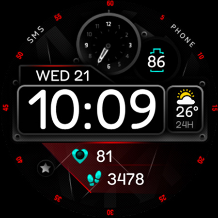 Dream 109 - Digital Watch Face