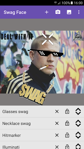 Android application Swag Face screenshort