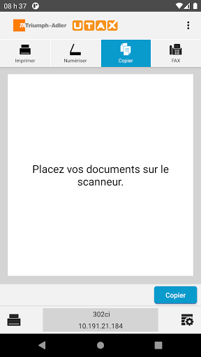 Aperçu de l'application
