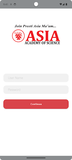 Android application Asia Academy of Science screenshort