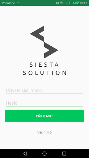 Android application Siesta Extranet screenshort