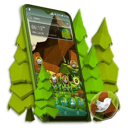 Polygon Hill Launcher Theme logo