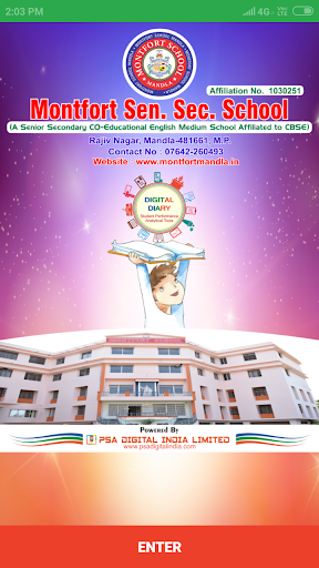 Android application Montfort Digital Diary screenshort