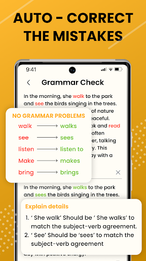 AI Grammar Check & Writing Screen 3