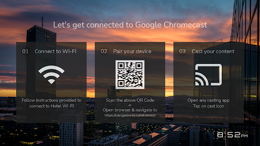 Android application Cast Connect screenshort