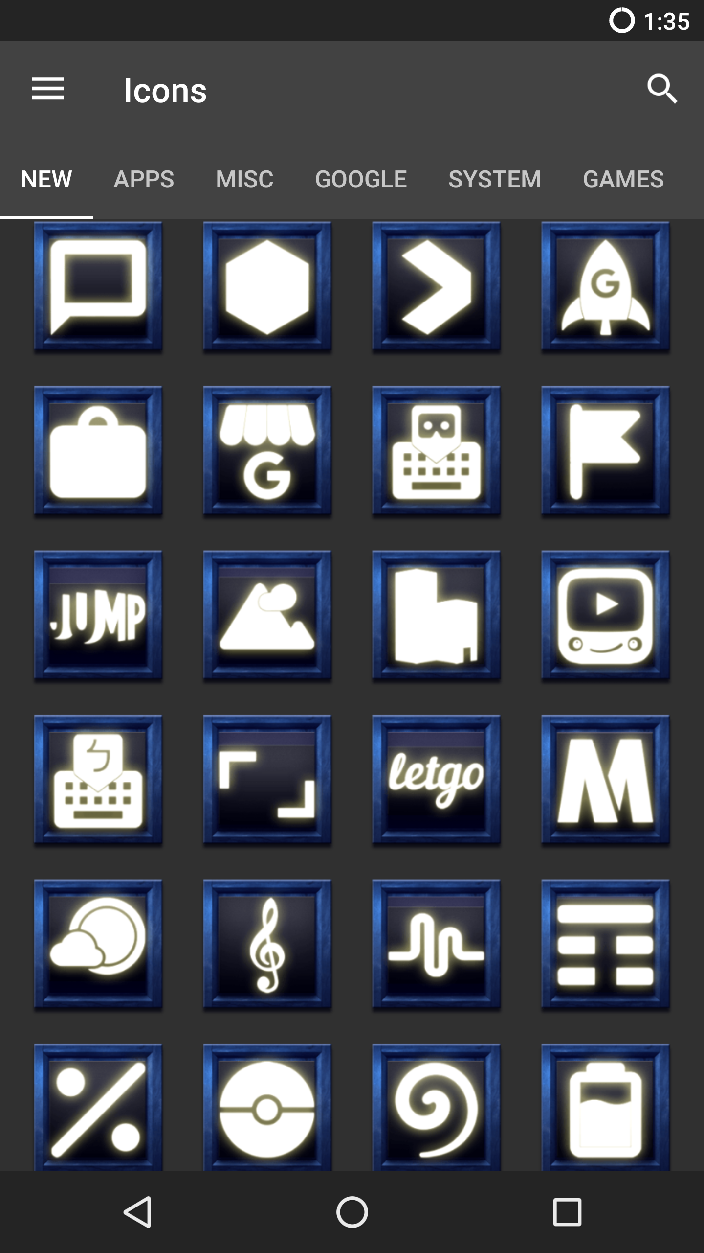 Android application Tha Who - Icon pack screenshort