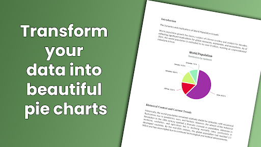 Android application Simple Pie Chart screenshort