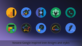 screenshot of Baked - Dark Android Icon Pack