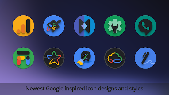 Baked - Dark Android Icon Pack Captura de pantalla