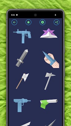 折り紙の武器：剣と銃の紙のガイドのおすすめ画像4