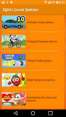 #5. Eğitici Çocuk Şarkıları (Android) Gönderen: Endam