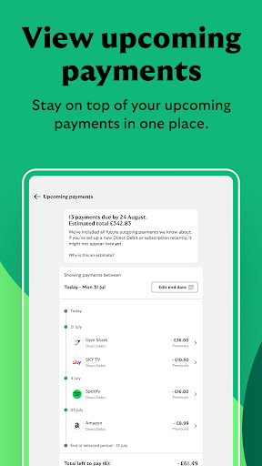 Screenshot of Lloyds Mobile Banking