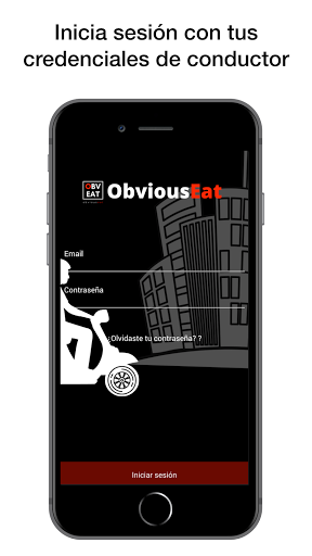 Android application ObviousEat Delivery screenshort