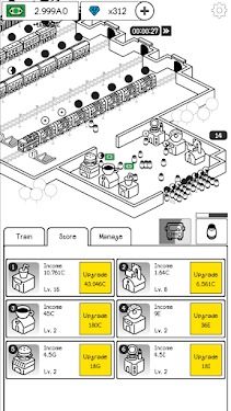 #2. Train Tycoon (Android) By: HStudio