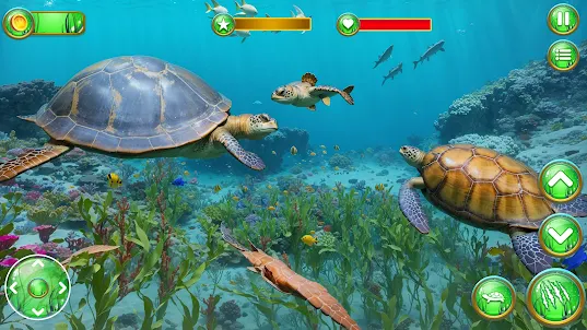 Família tartarugas selvagens