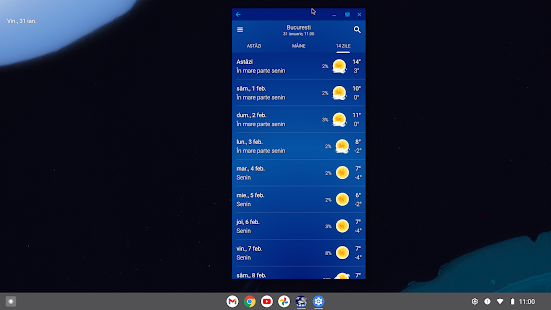 Prognoza meteo: Cer senin Screenshot