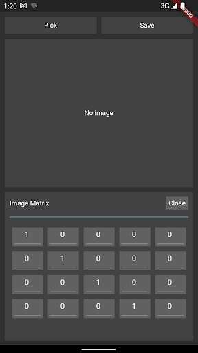 Android application Image Editor With Matrix screenshort