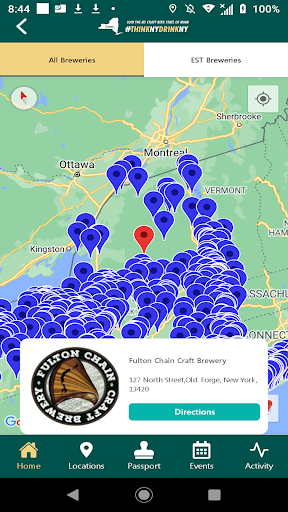 New York State Craft Beer App Screen 2