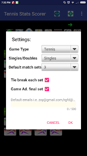 Tennis Match Scorer Screenshot