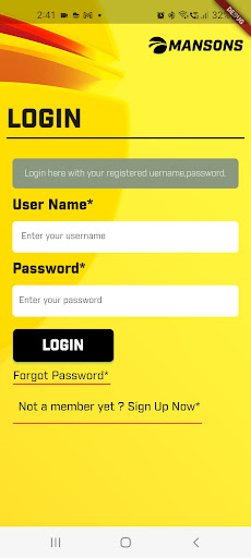 Android application Mansons International Pvt Ltd screenshort