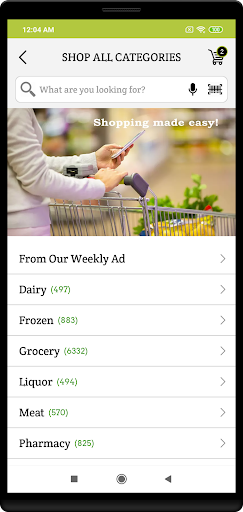 Crump’s Food Center Screen 2