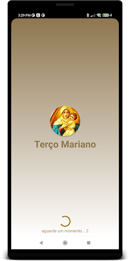 Android application Rezando terço Mariano screenshort