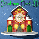 Christmas Animated Clock 3D