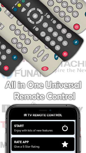 Android application IR Remote Control For All TV screenshort