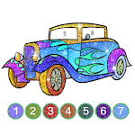 Cover Image of ダウンロード Cars glitter color by number-Paint by Number 1.0 APK